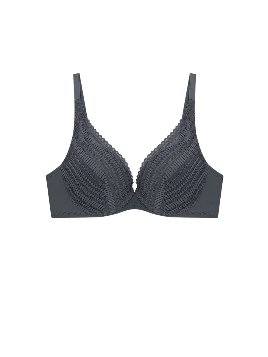SABINA Wire Bra Modern V Collection - DarkGrey