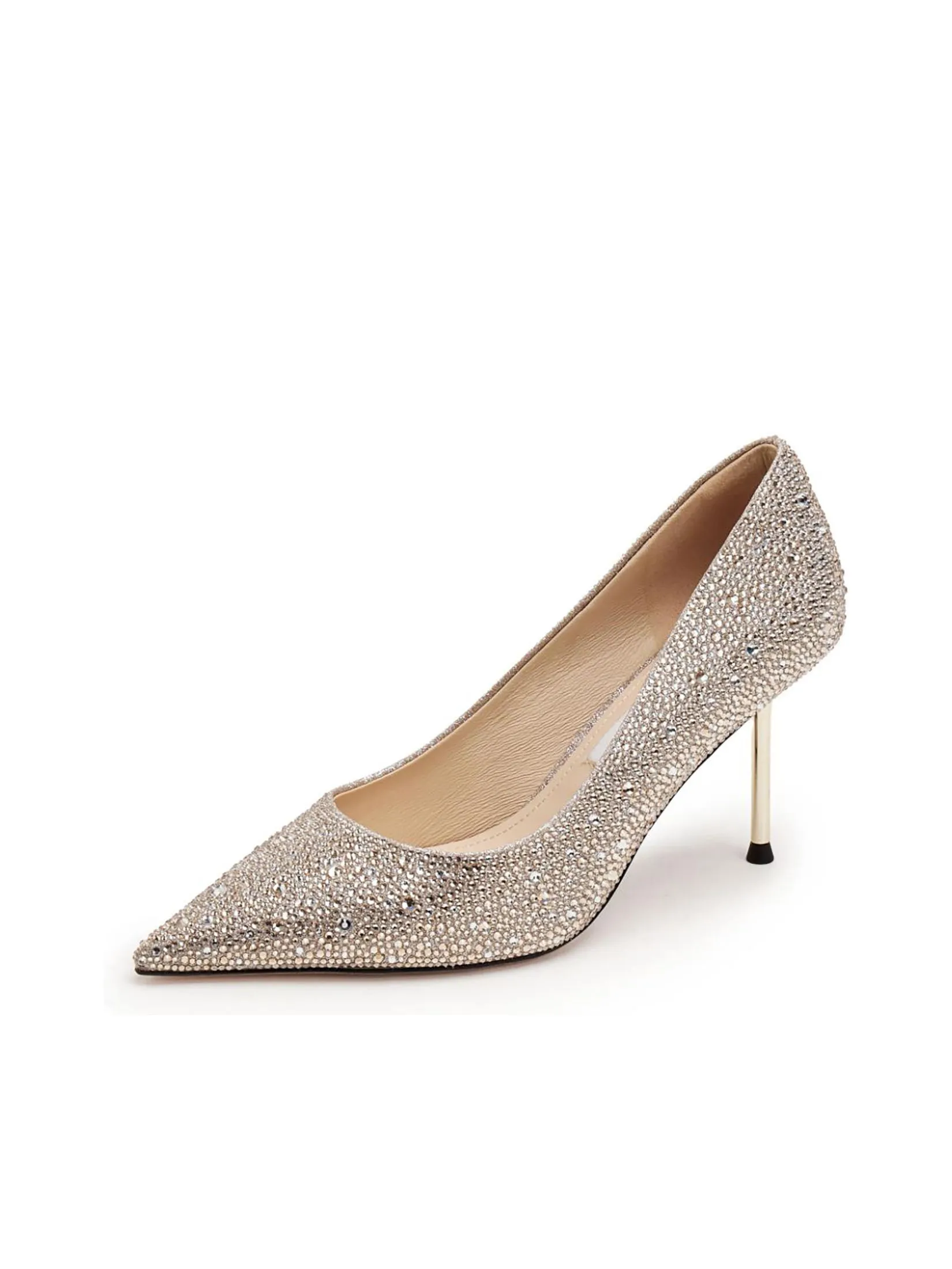 STACCATO Women Pumps Crystal Covered Pointy