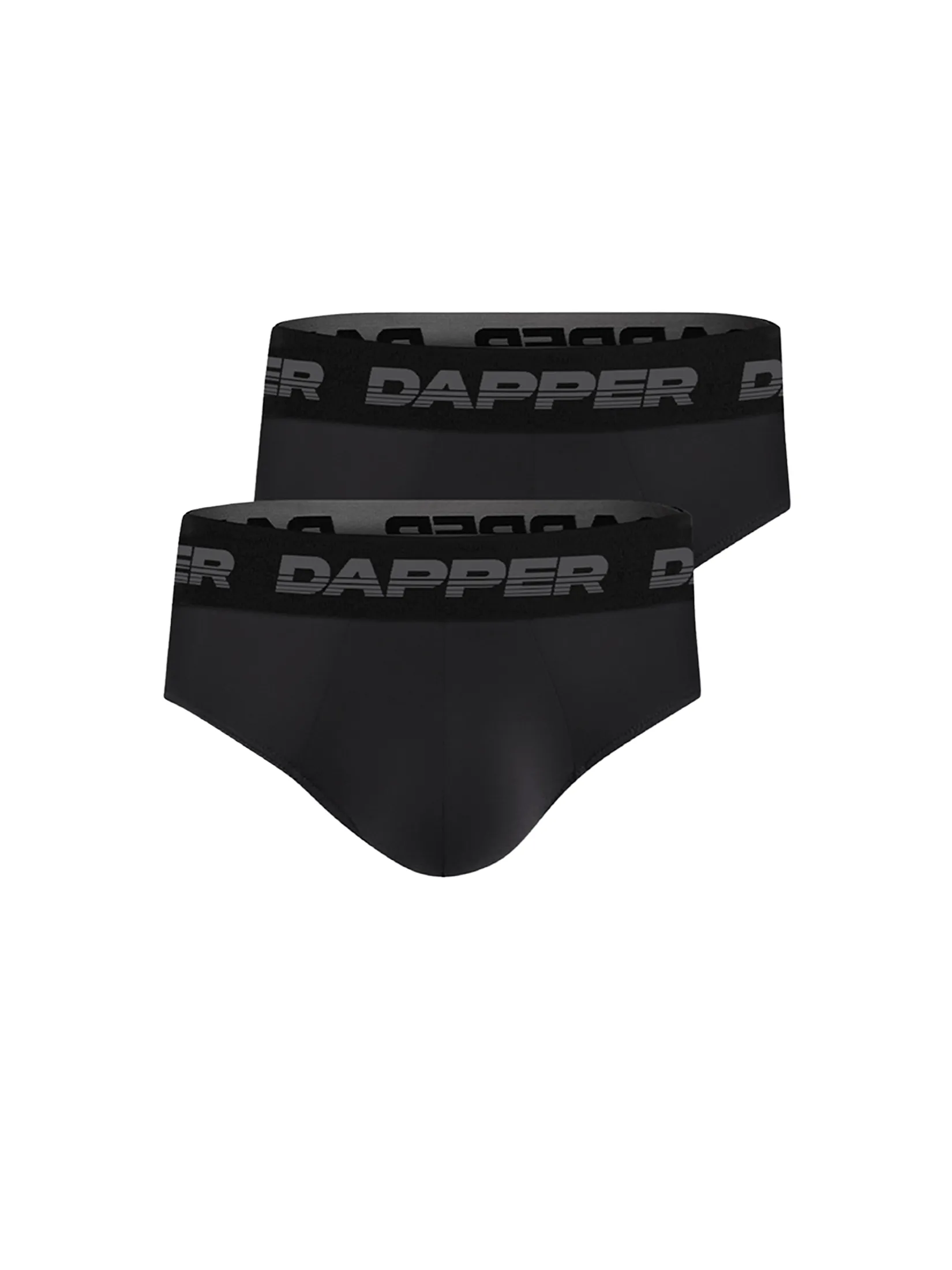 DAPPER DAPPER Ultraflex Briefs Black (Pack 2 Pcs.)