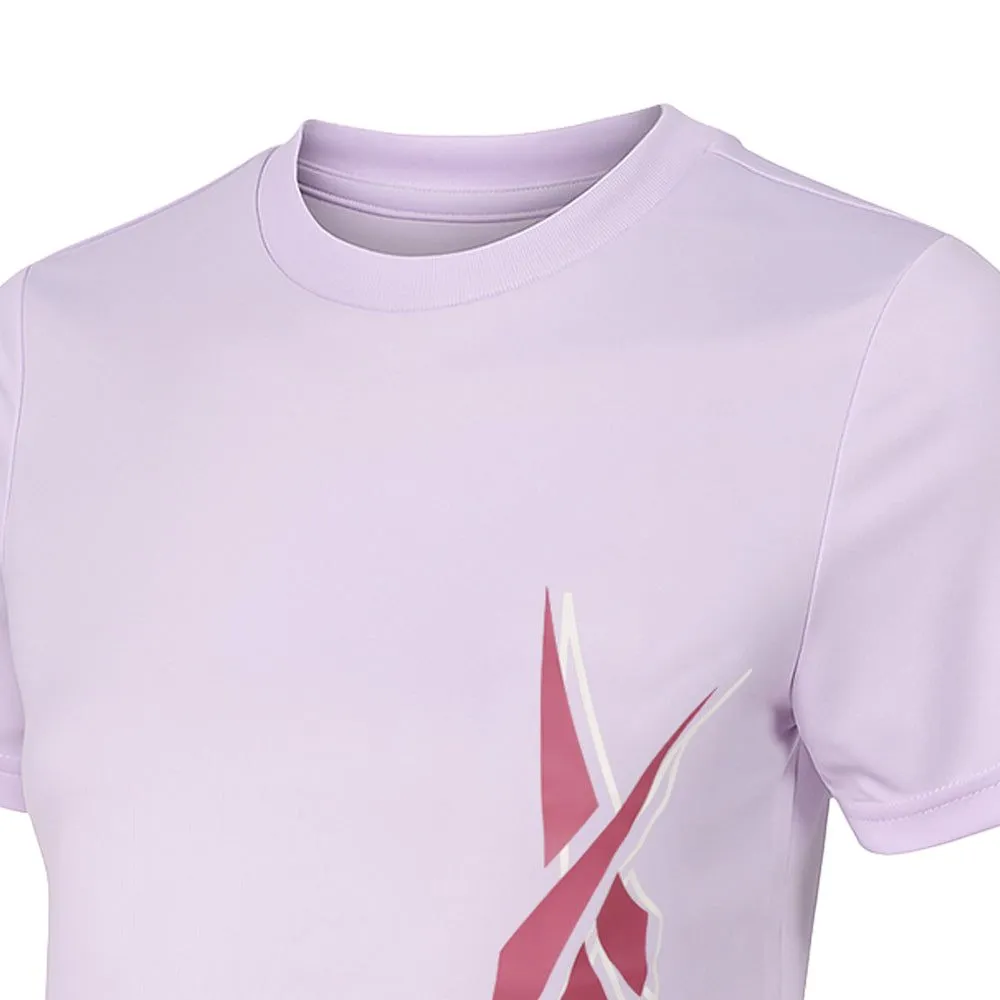 REEBOK ID Crop Graphic Women Training T-Shirt Purple - RE099AP250ENTH