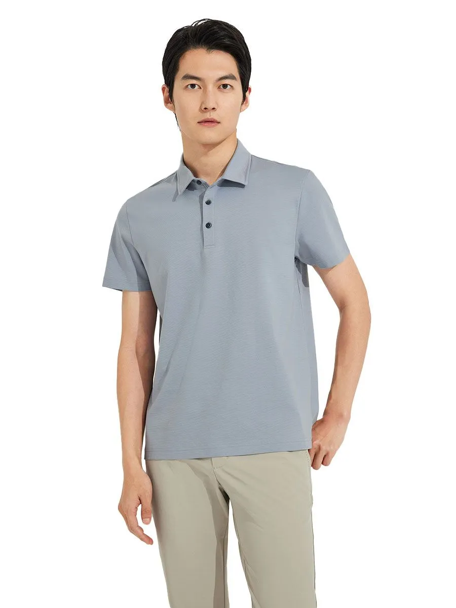 G2000 Men Clothing Mercerized Cotton Pique Polo Smart Fit - Blue