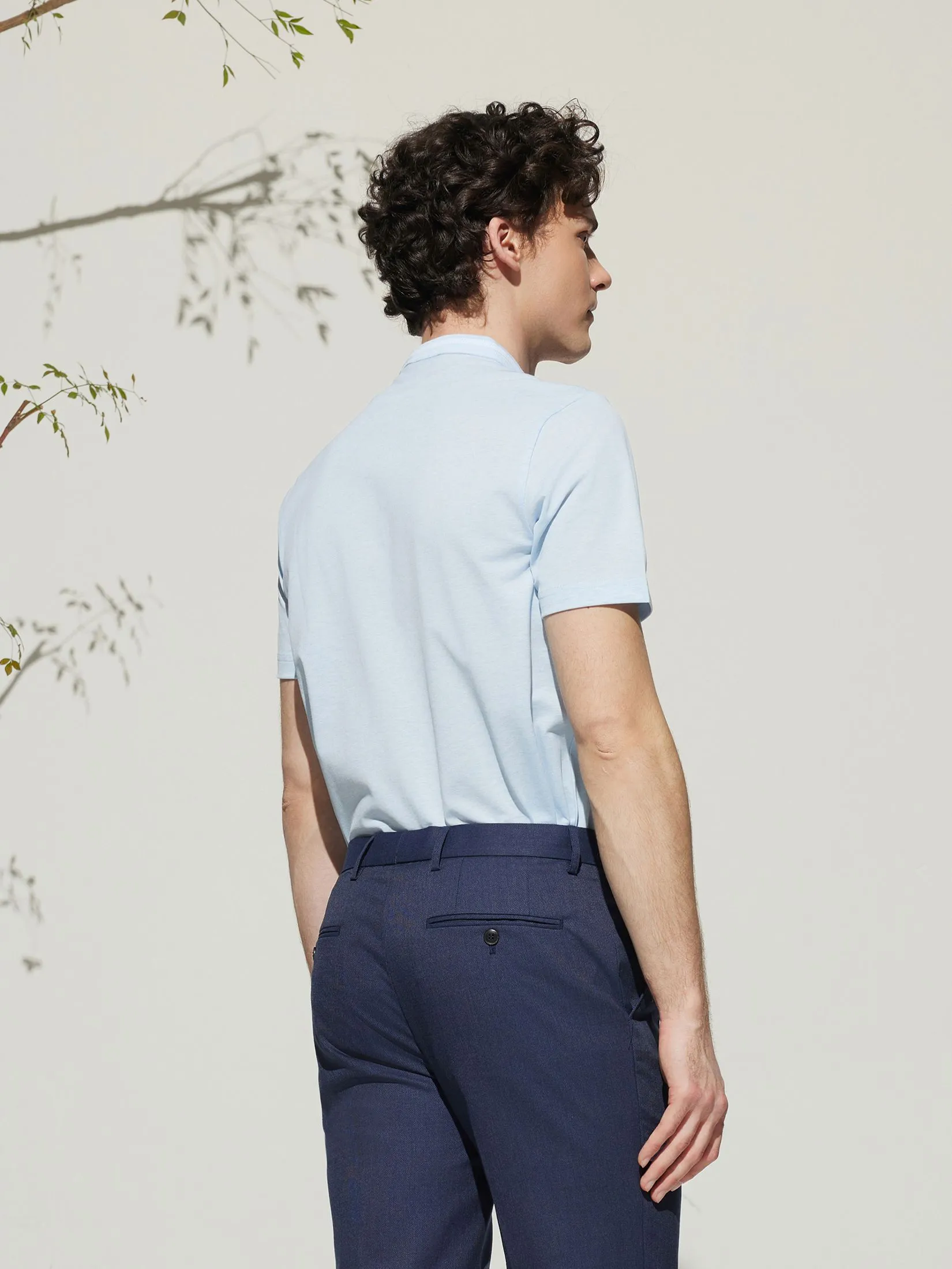 G2000 Men Clothing Super Light Mercerized Cotton Pique Short Sleeve Polo Tee  Smart Fit - 5114146262 - Blue