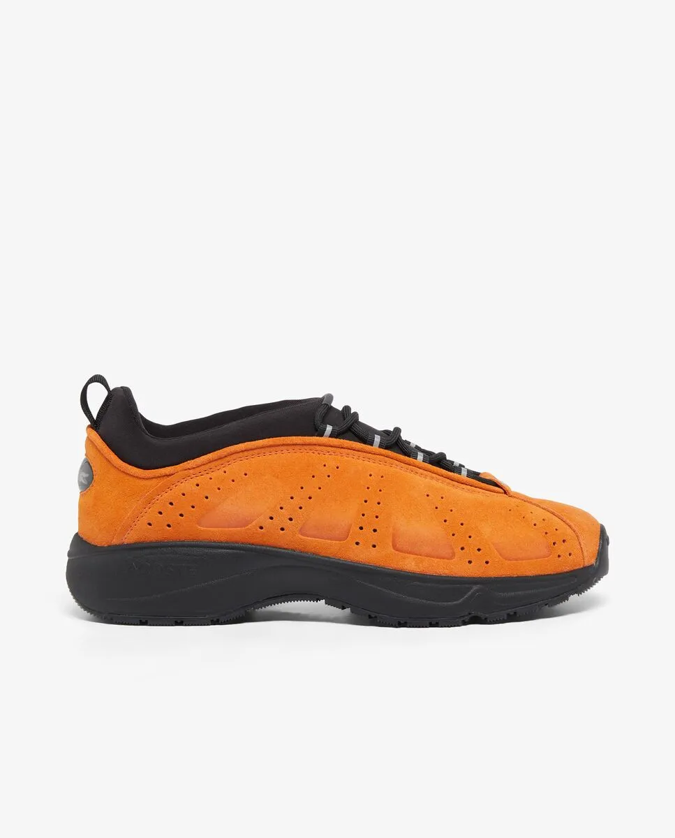 LACOSTE Men’s Audyssor Slip-On Suede Sneakers Orange