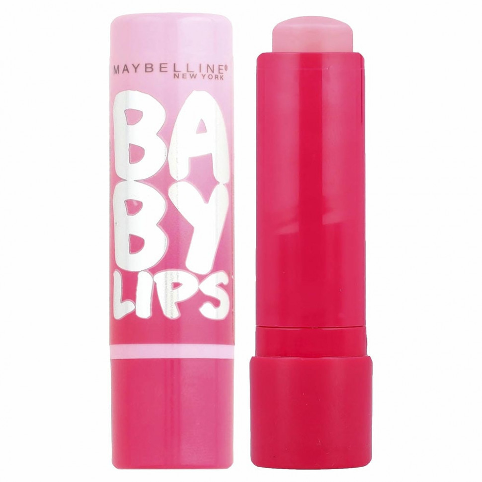 Maybelline, Baby Lips, бальзам-блеск для губ, оттенок «розовый» 01, 3,9 г