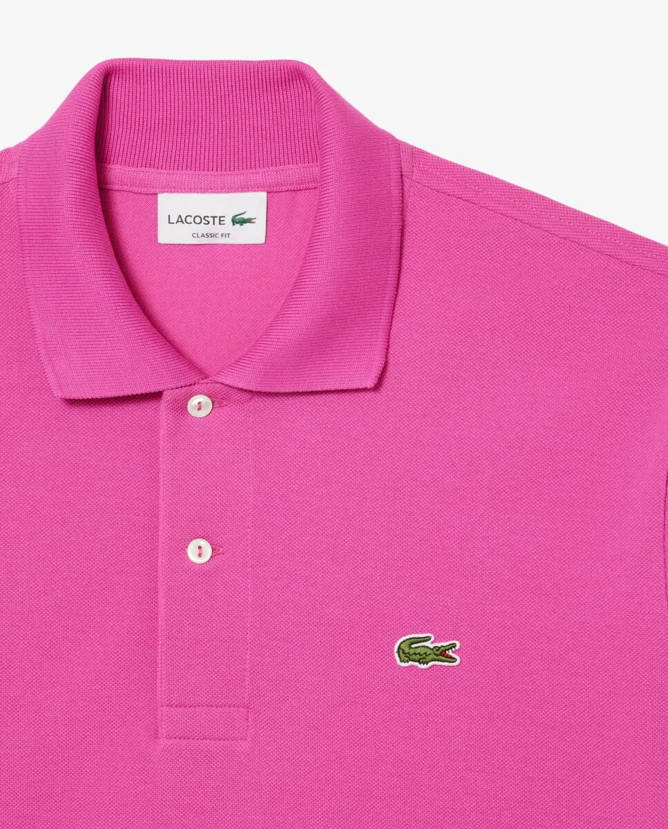 LACOSTE Classic Fit L.12.12 Original Piqu  Polo Shirt Pink