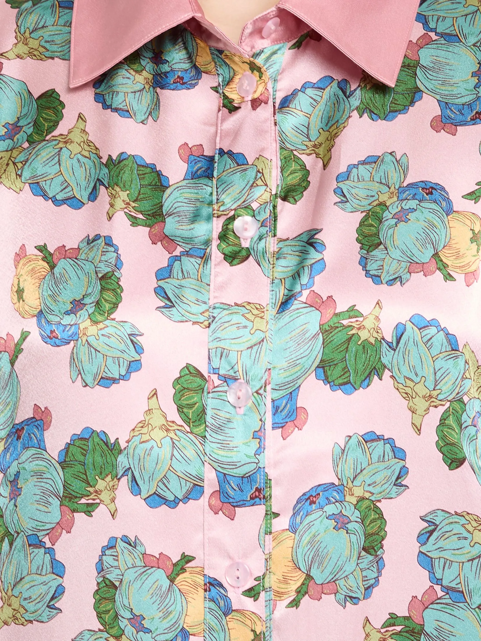 ELIZABETH Women Pyjamas Dress Long Sleeves Pink