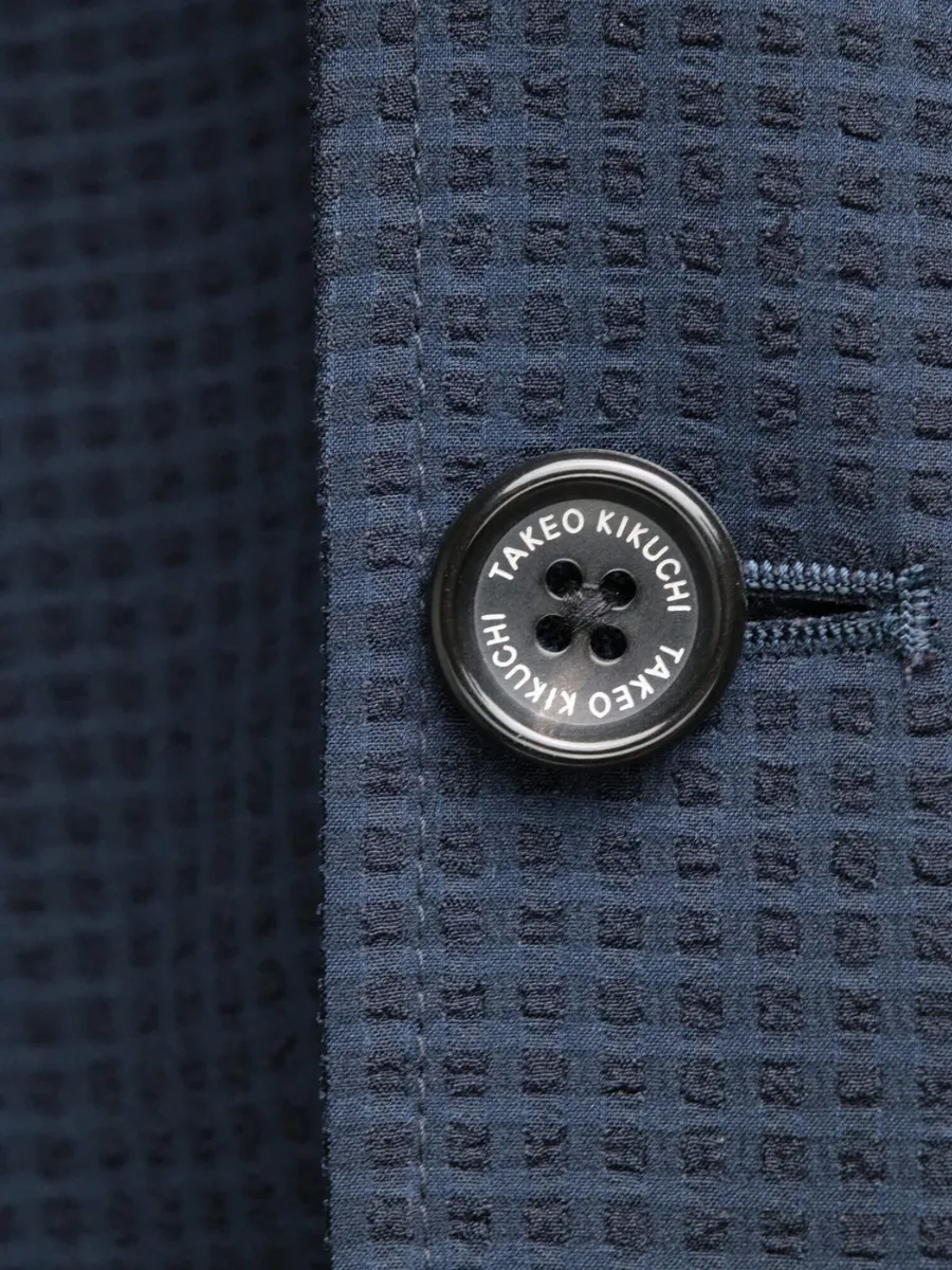 TAKEO KIKUCHI MEN NAVY CS PRIMEFLEX DOTAIR JACKET