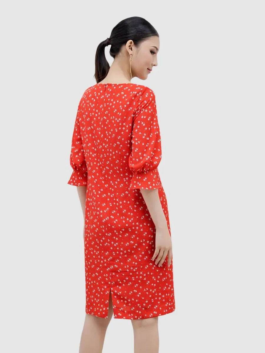 VERONIQA Women Dress Como Chingira Red