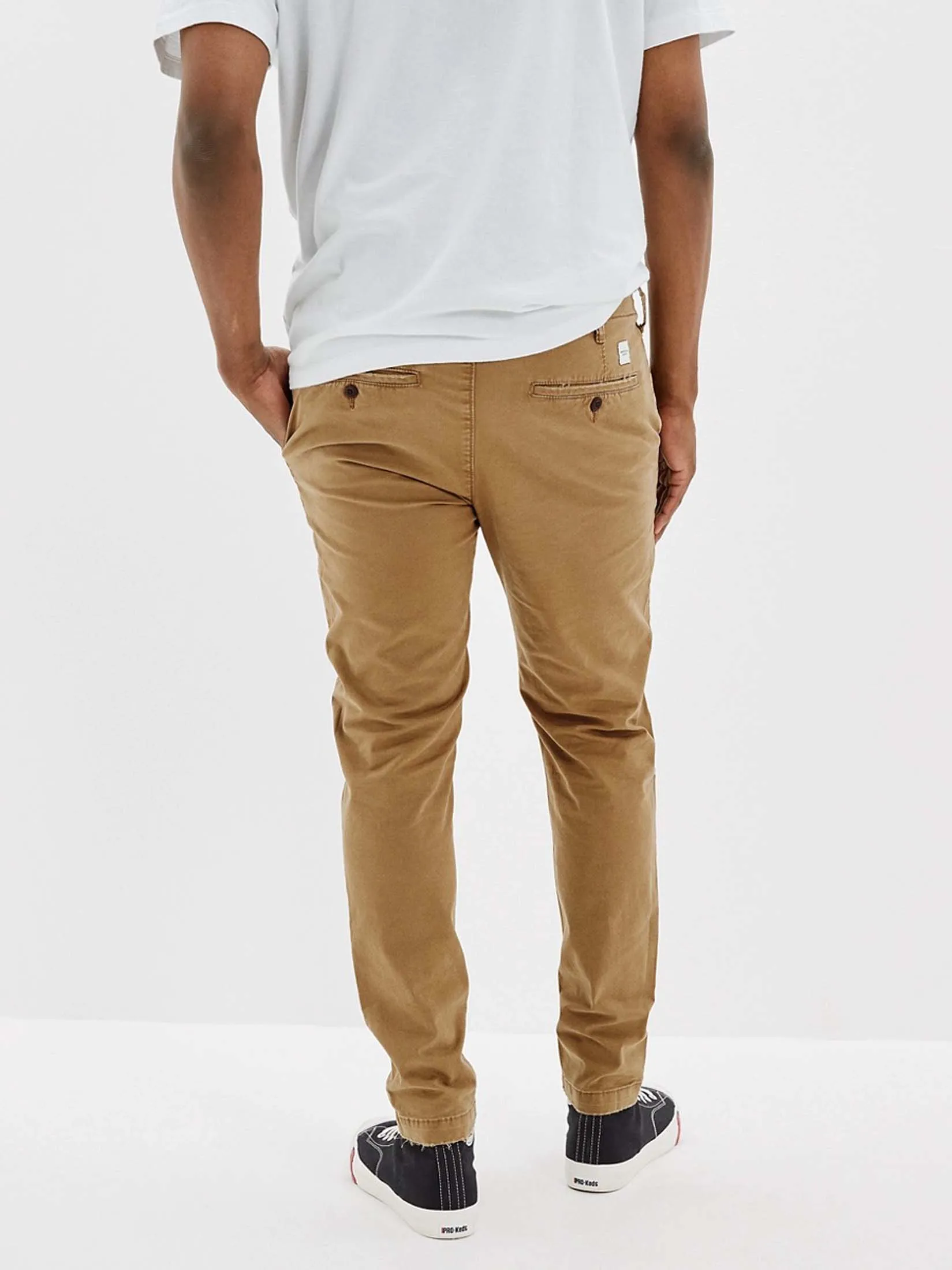 AMERICAN EAGLE MEN 4720 ATHLETIC SKINNY LIVED IN KHAKI 238 TOASTED ALMOND