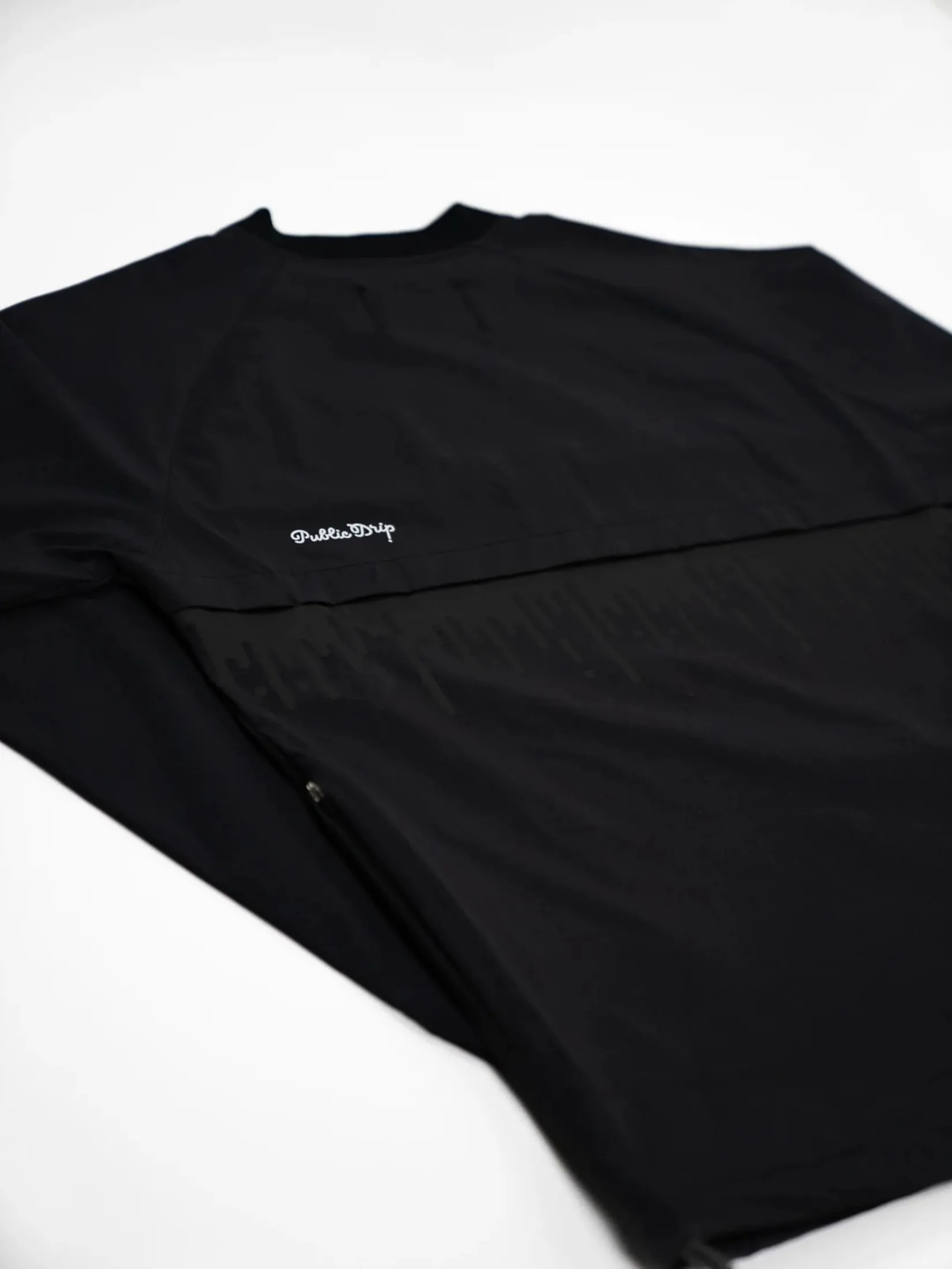 PUBLIC DRIP PUBLIC ATHLETE WINDBREAKER IN BLACK