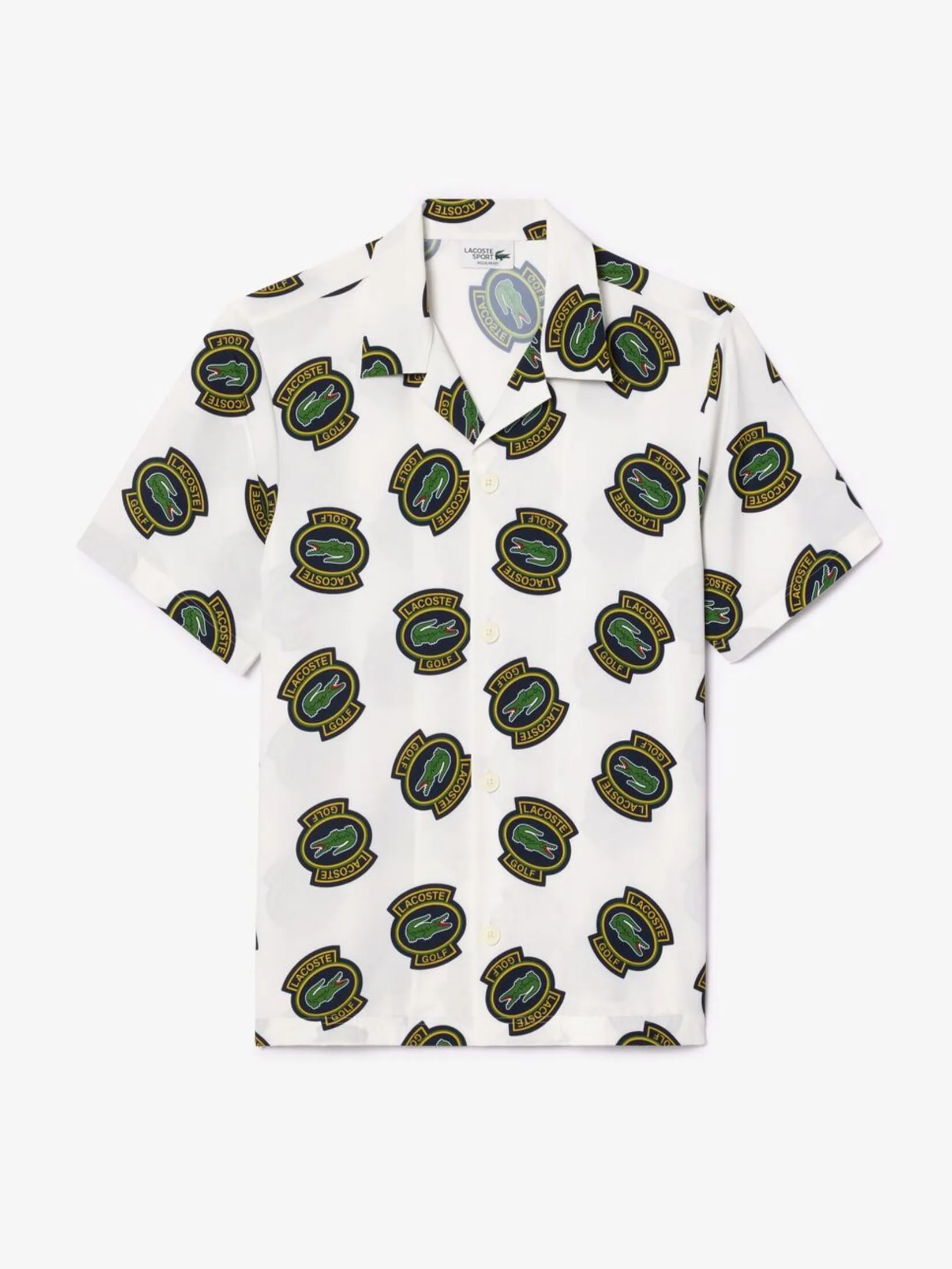 LACOSTE Ultra-Dry Anti-UV Short Sleeved Golf Shirt White