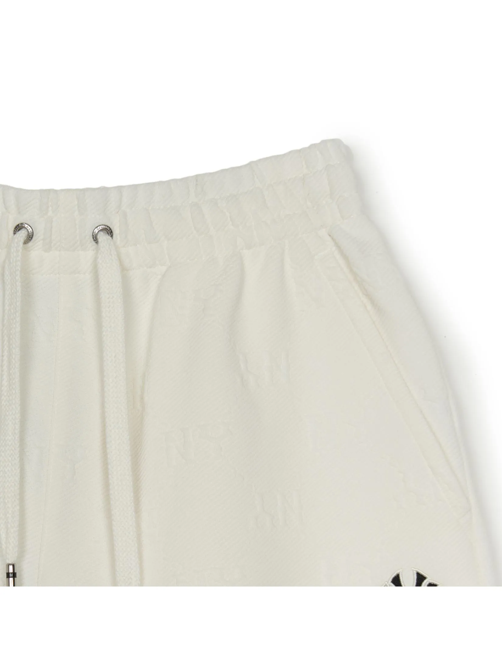 MLB Unisex Tone-On-Tone Jacquard Dia Monogram 7  Shorts Model 3ASPM0453 50IVS Ivory
