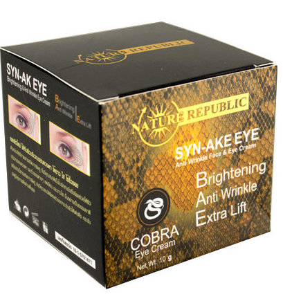 Змеиный крем от морщин вокруг глаз с эффектом ботокса Syn Ake Nature Republic 15 мл