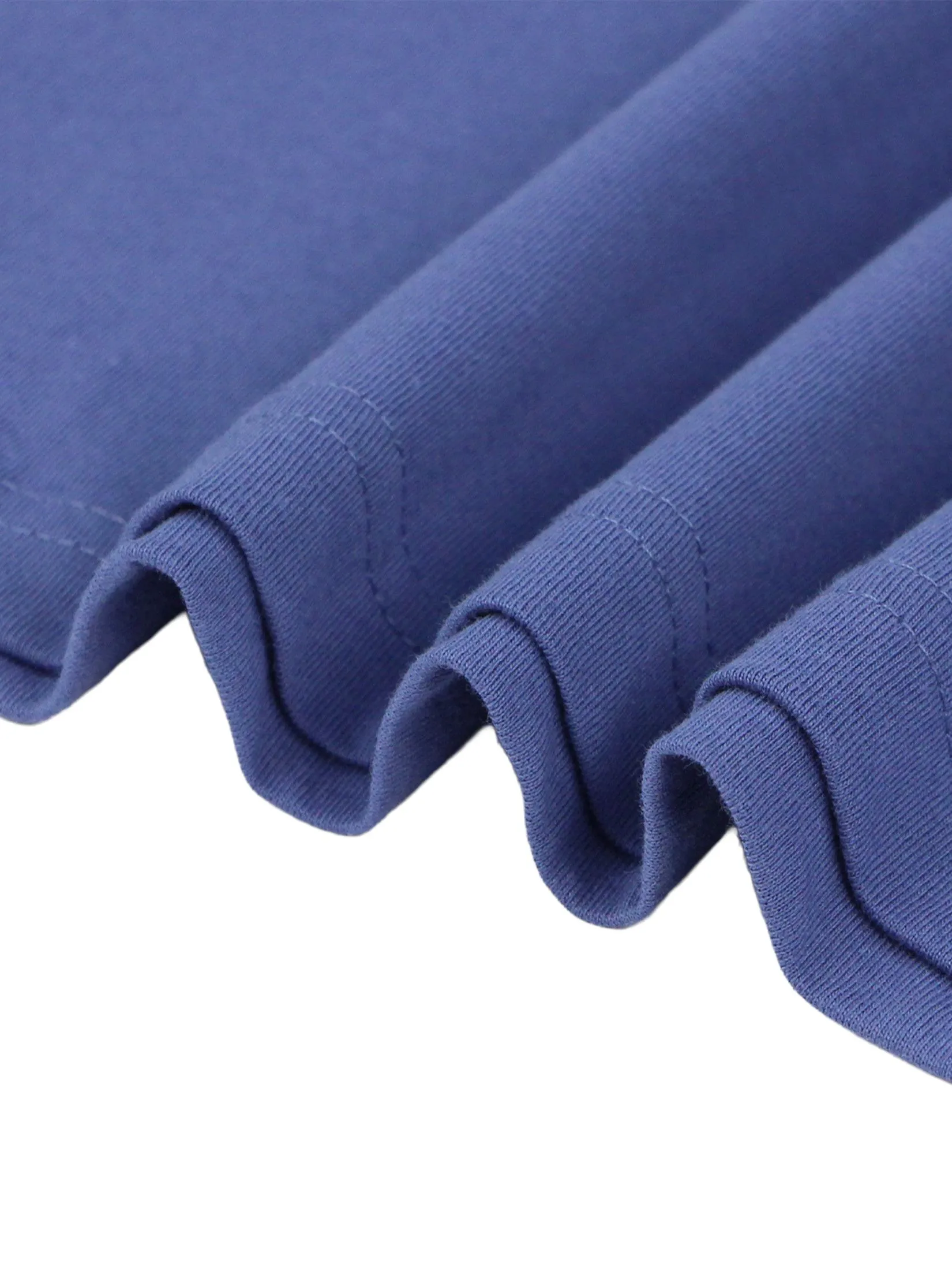GIORDANO Men's Slim V-Neck Tee Gray Blue purple
