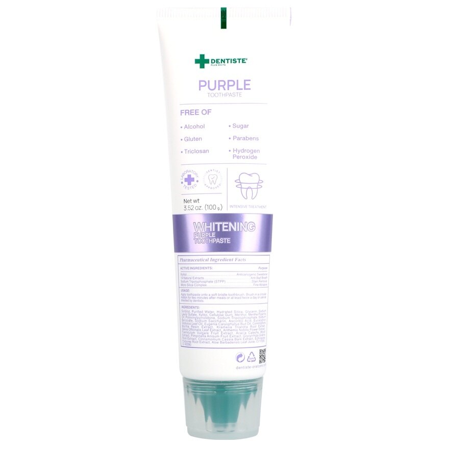 Dentiste Toothpaste Whitening Purple 100 G.+Mouthwash 50 Ml.