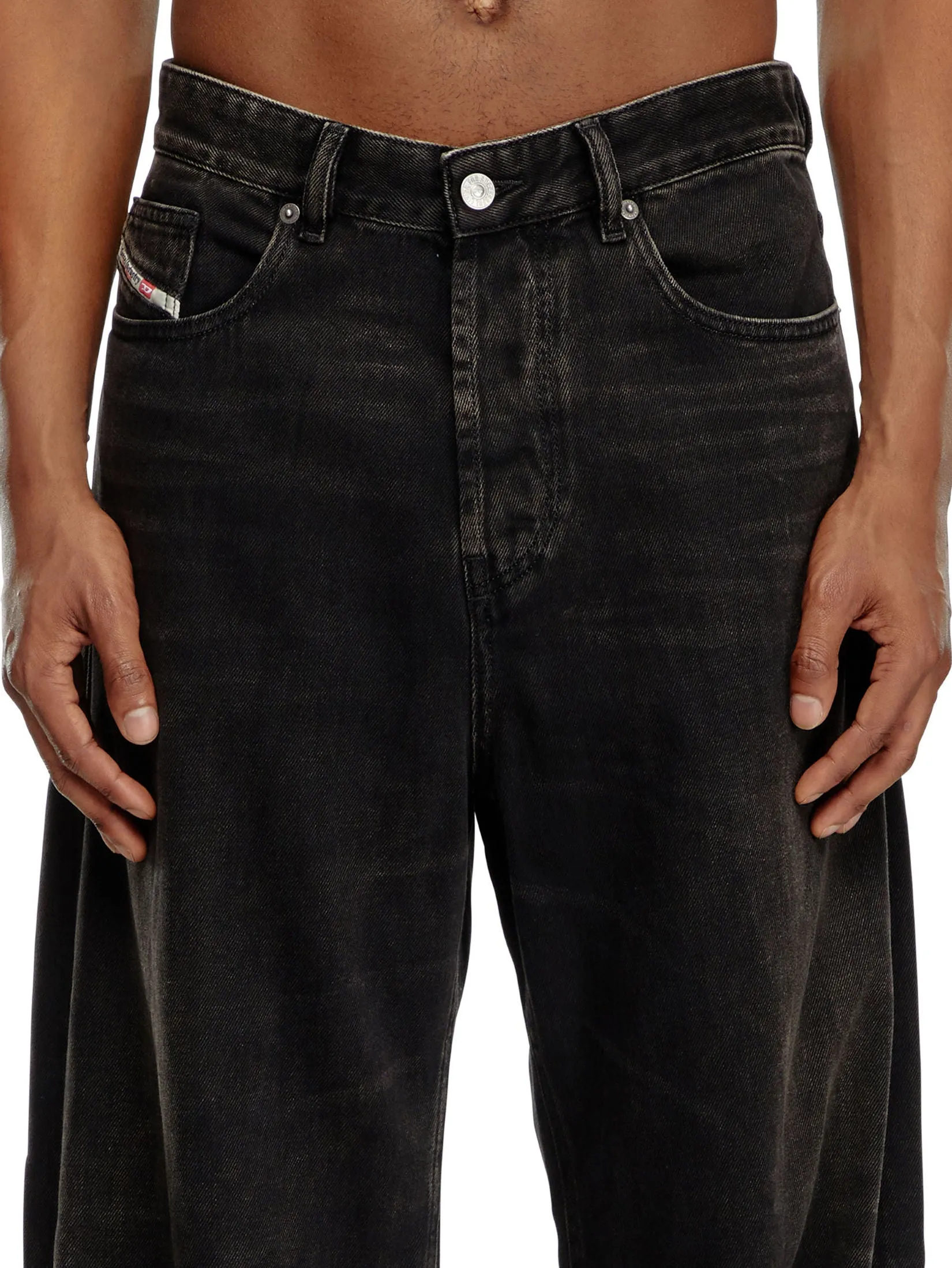 DIESEL Jeans Pants Men D-RISE L.30 TROUSERS Black