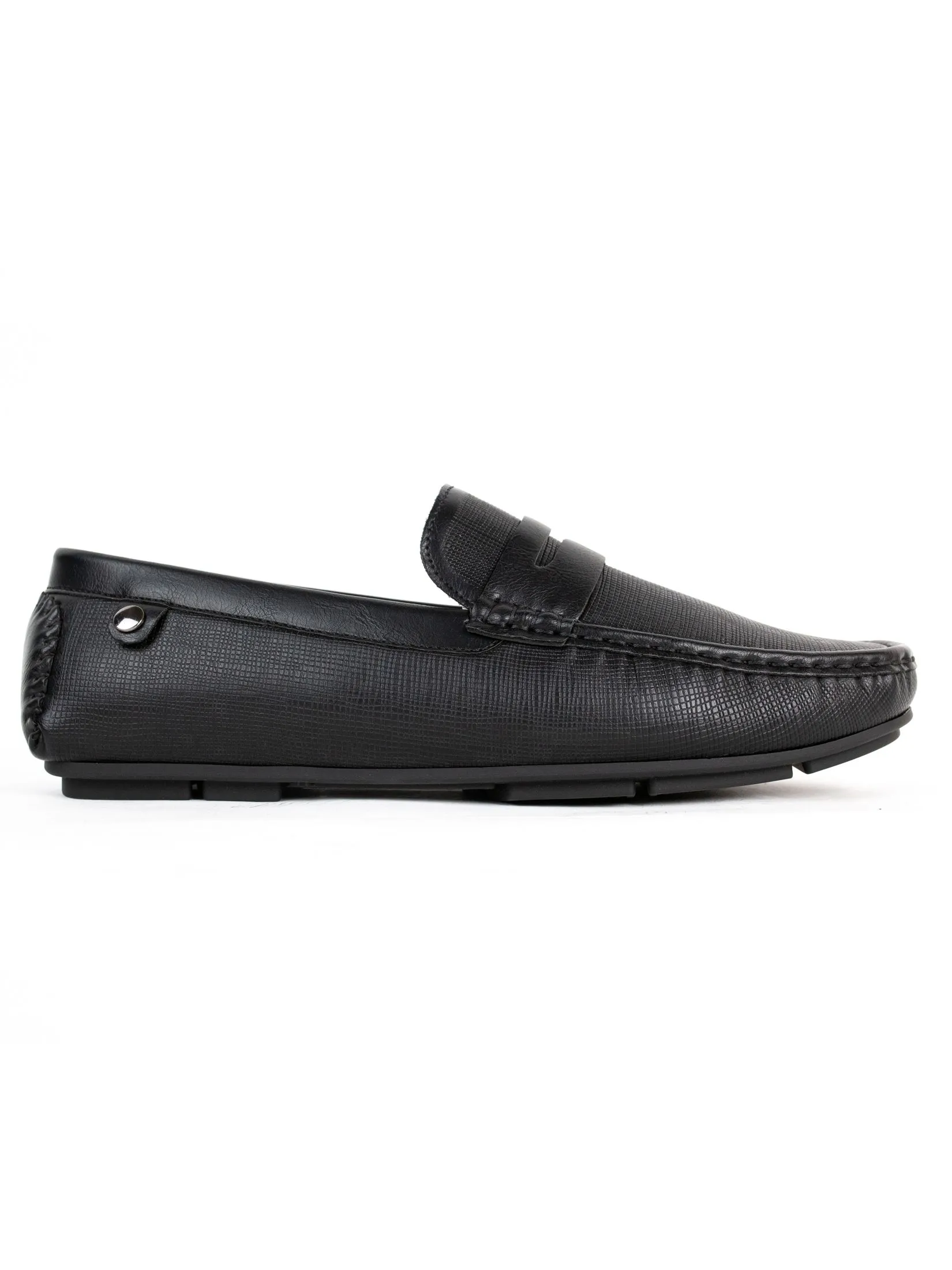 CHARLED Men's PU Loafer RC Black