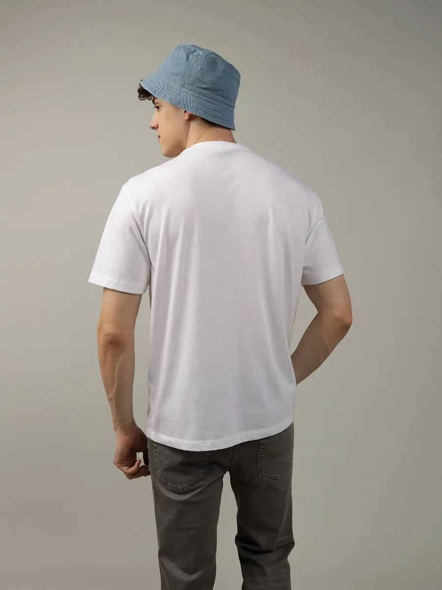 AMERICAN EAGLE MEN K-SS MFO CORE HENLEY - CVC 100 WHITE