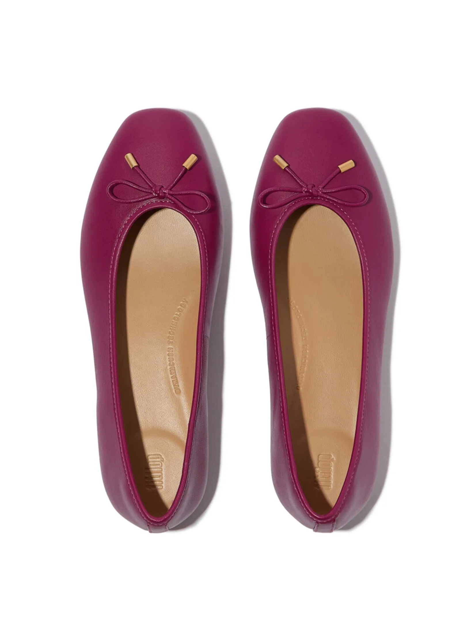 FitFlop™ WOMEN'S DELICATO BOW SOFT BALLET FLATS RED