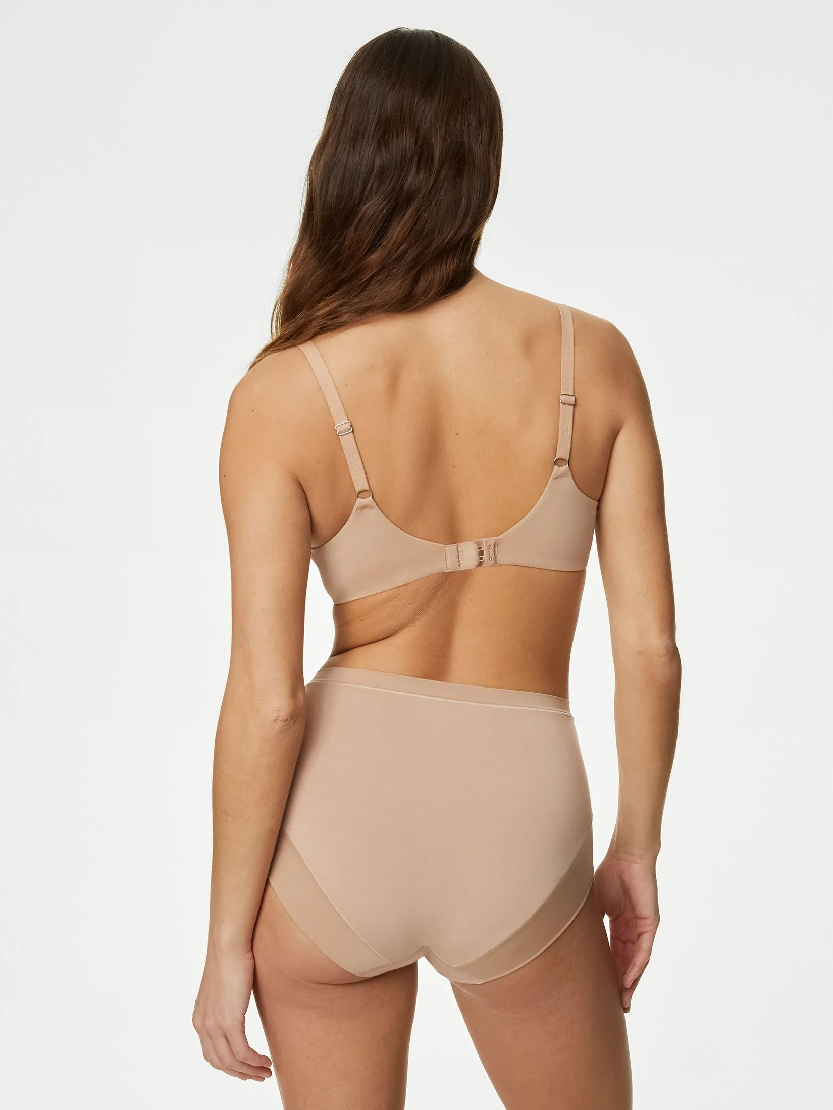 MARKS & SPENCER Women Briefs Flexifit Full 3pk Almond