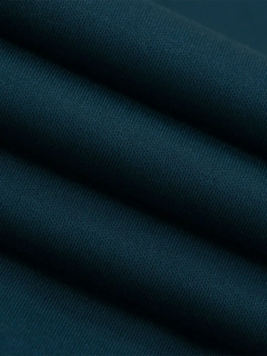 GIORDANO Men's Interlock Embroidery Tee (Liquid Touch)  Emerald green