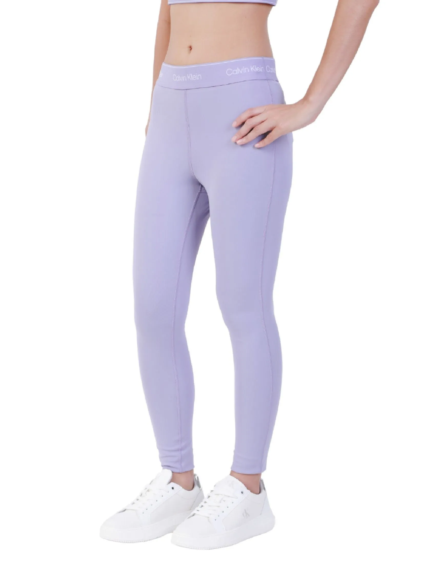 CALVIN KLEIN Women's Modern Sport High Rise 7/8 Leggings Violet