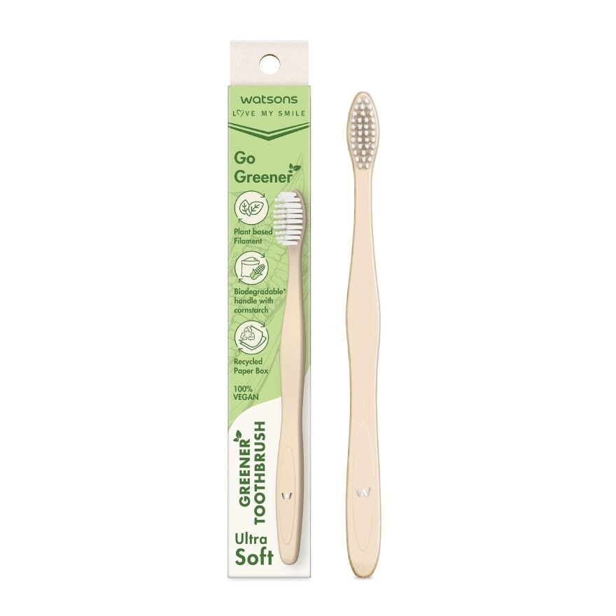 Watsons Greener Toothbrush (Ultra Soft) 1s.