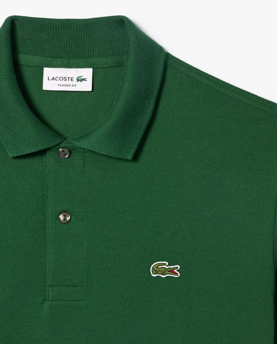 LACOSTE Original L.12.12 Petit Piqu  Cotton Polo Shirt Green
