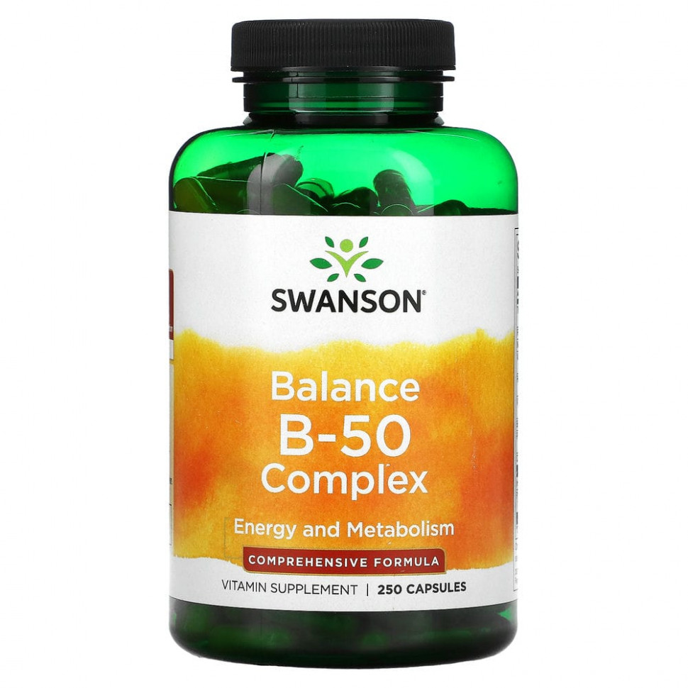 Swanson, Balance B-50 Complex, 250 капсул - SWV-01058-100 шт.