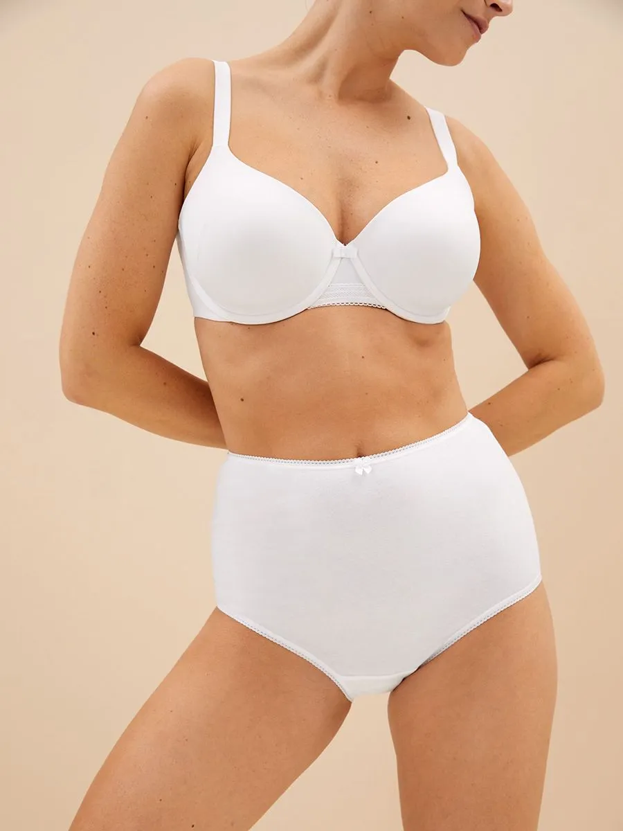 MARKS & SPENCER 5 Pack Cotton Lycra Full Briefs 4934PZ0