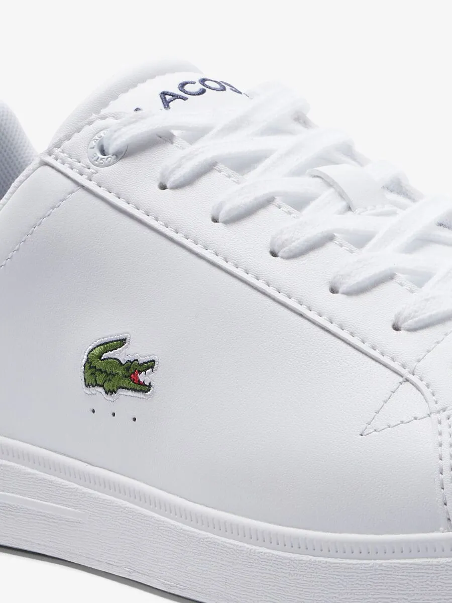 LACOSTE White Men’s Lacoste Graduate Pro Leather Trainers