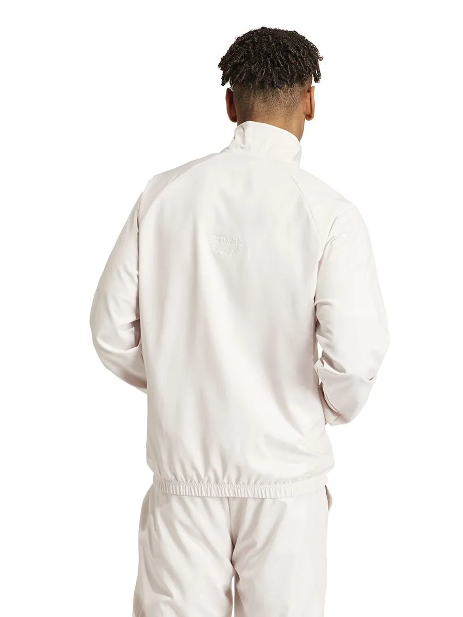 ADIDAS Men Top adidas Embroidery Woven 1/2 Zip Putty Mauve