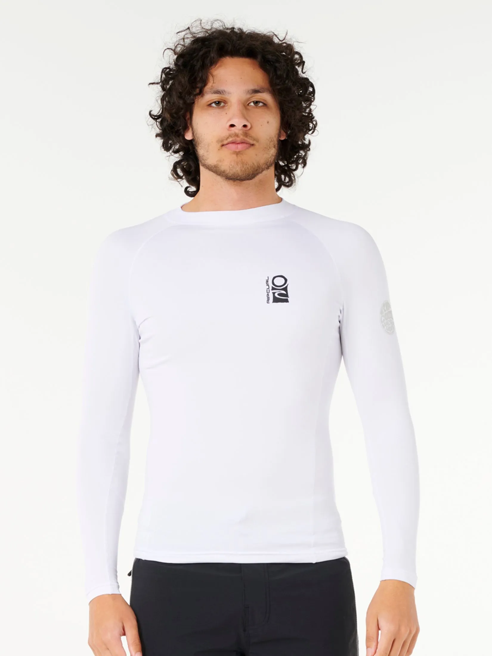 RIP CURL Men Wetsuit Long Sleeves Search UPF Perf L/S White
