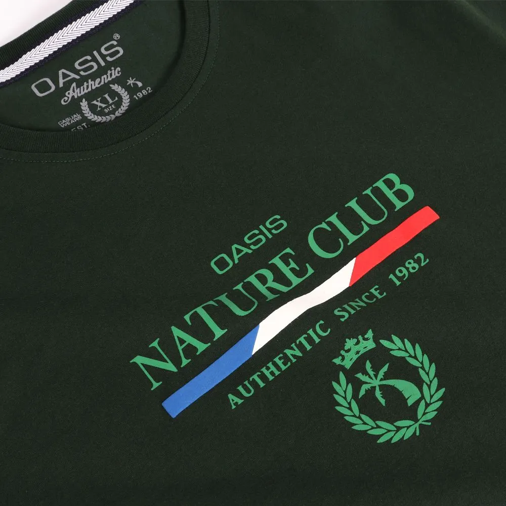 OASIS Green T-shirt Short sleeved
