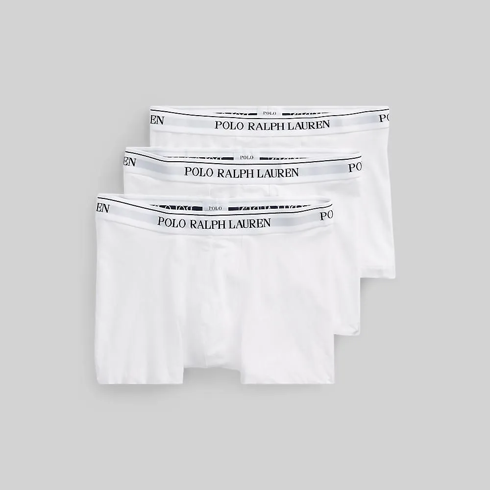 POLO RALPH LAUREN Underwear TRUNKS-Stretch Cotton Trunk 3-Pack MAPOUND0S720194 100 WHITE