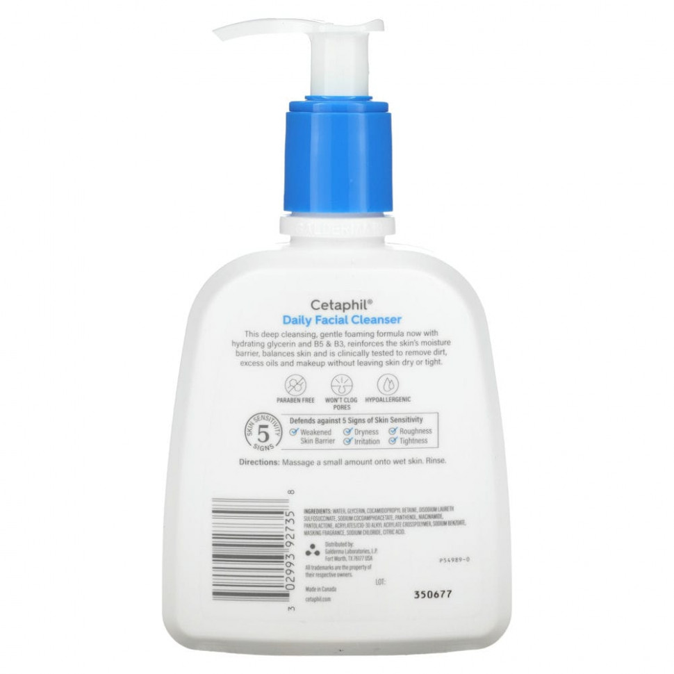 Cetaphil, Ежедневное очищающее средство для лица, 237 мл (8 жидк. Унций)