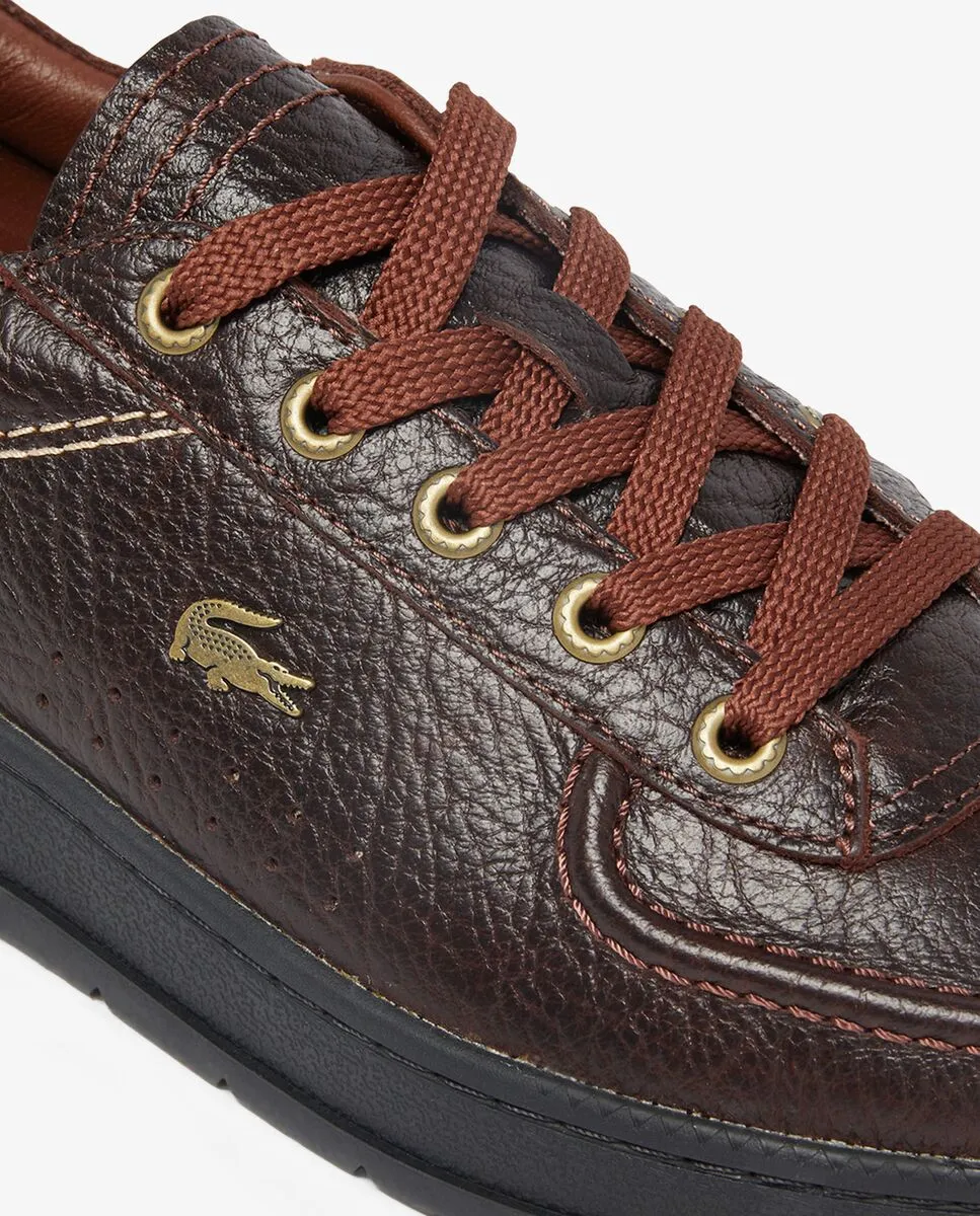 LACOSTE Men’s Umpire Leather Sneakers Brown