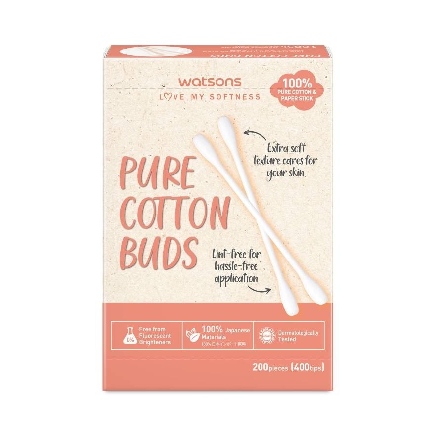 Watsons Pure Cotton Buds 200 pcs.
