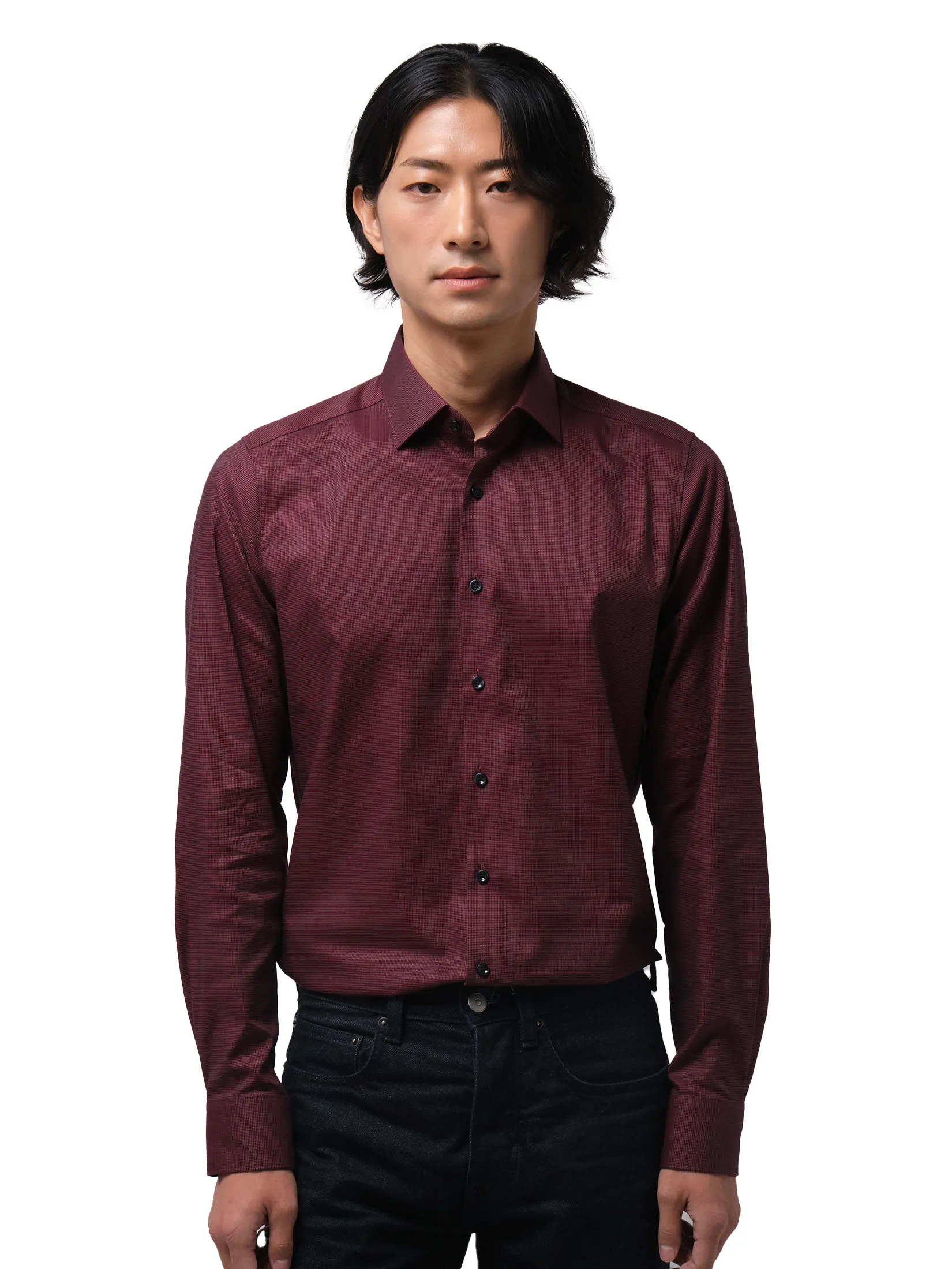 OLYMP MEN S SHIRT LONG SLEEVES BUSINESS SHIRT BODY FIT EASY IRON RED