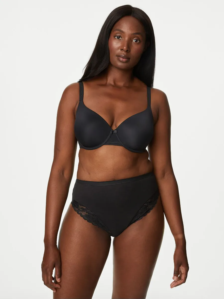 MARKS & SPENCER Women Knickers High Leg Firm Control 2 pcs T326736BY0