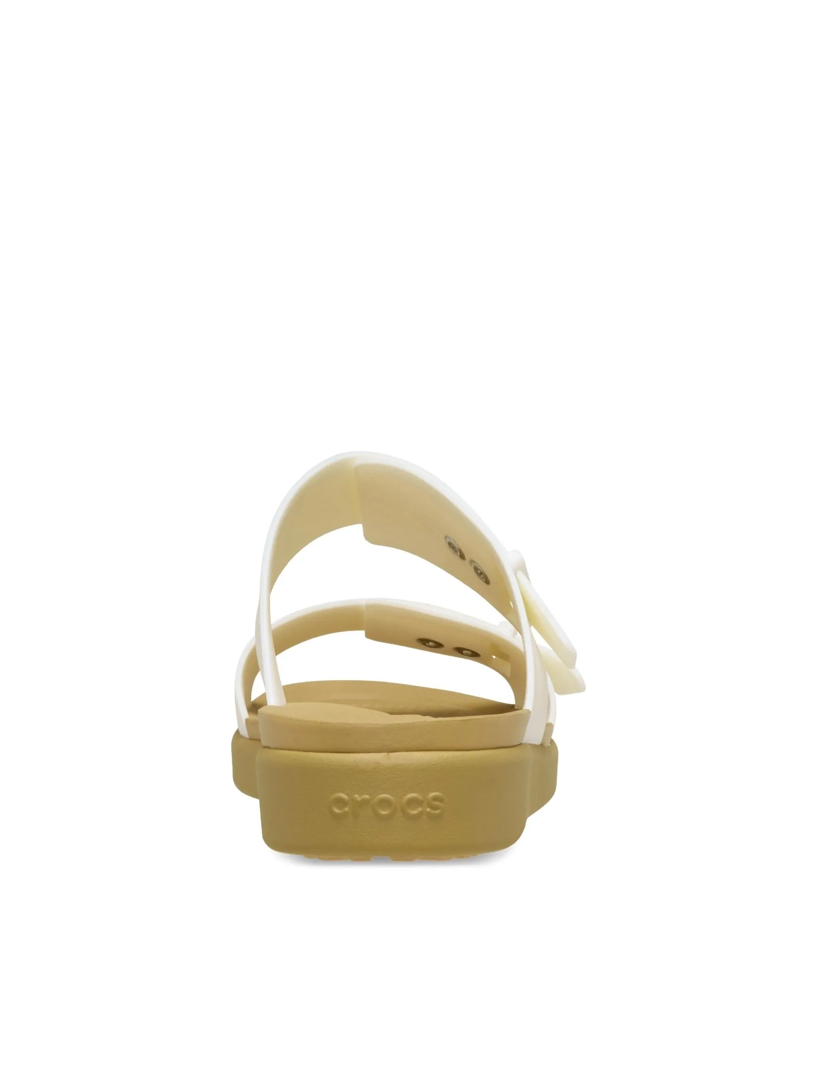CROCS WOMEN'S BROOKLYN BUCKLE LOW LOW - CHALK/TAN