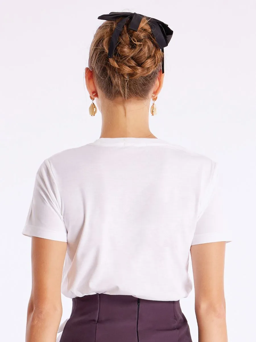 ICONIC WOMAN WHITE GARBO T-SHIRT