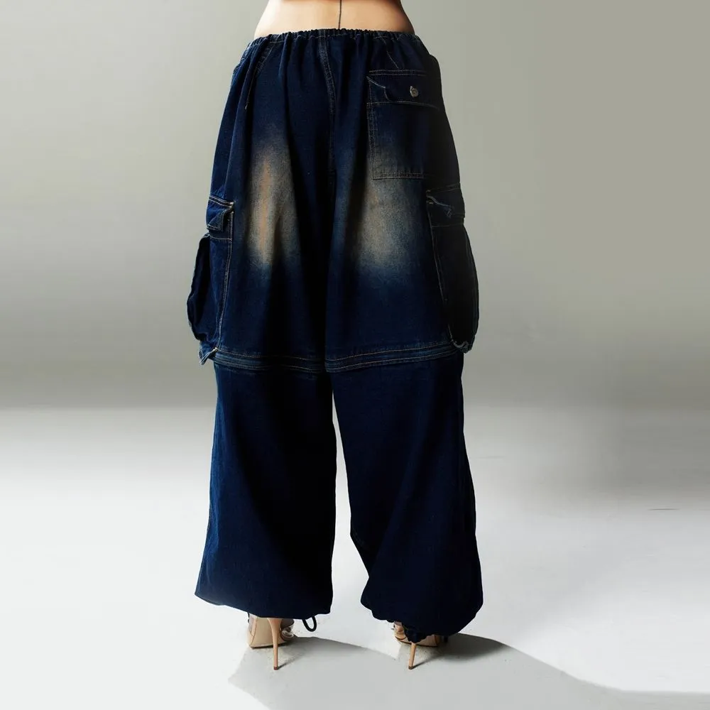 BLACKDOG BKK Dark blue pocket cargo jeans