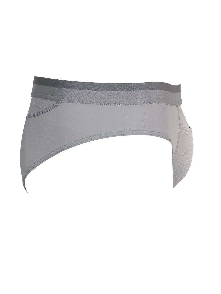 ELLE HOMME UNDERWEAR MEN BRIEFS NEW COLLAGEN INNOVATION KUB8001GY  GREY