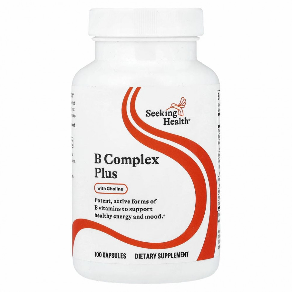 Seeking Health, B Complex Plus, 100 вегетарианских капсул