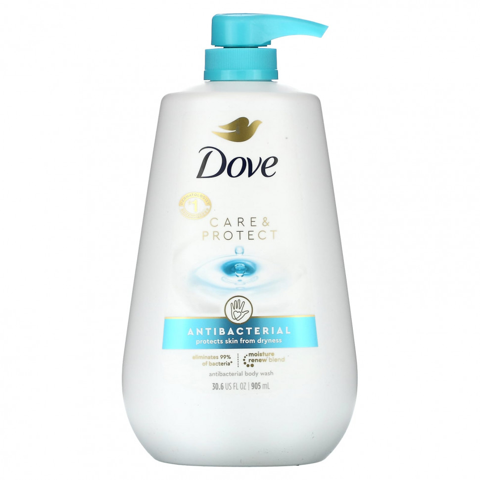 Dove, Care & Protect, антибактериальный гель для душа, 905 мл (30,6 жидк. Унции)