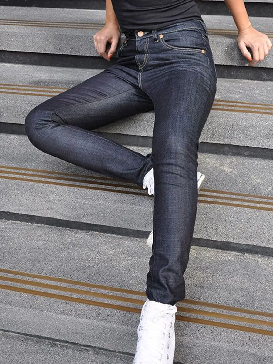 SIMPLE&RAW Moon Shine Low Rise Jeans Js906-L-28 Blue