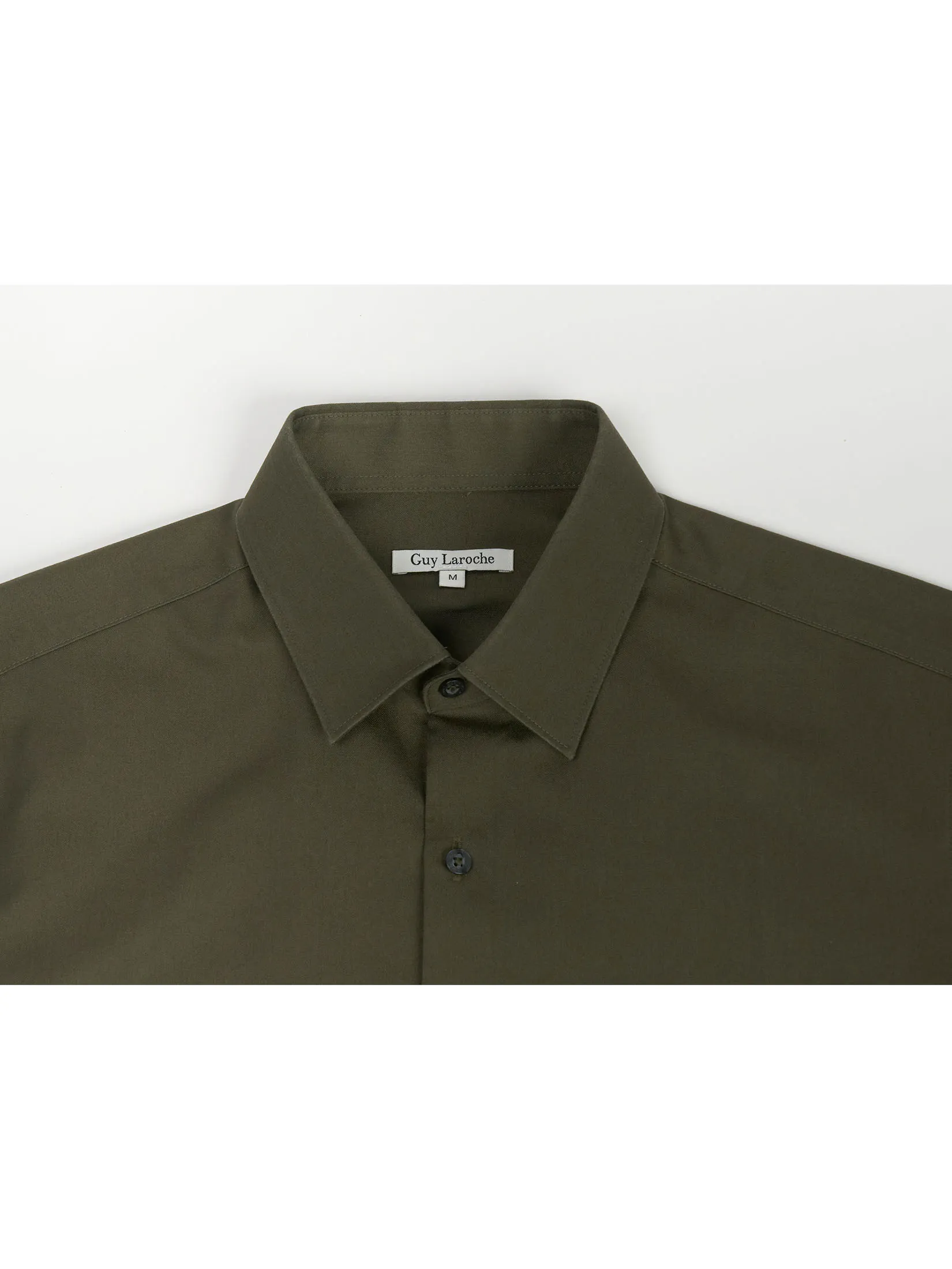 GUY LAROCHE MENWEAR Men s Shirt Long-Sleeve Green Slim Fit, Model BAB6200W5DR