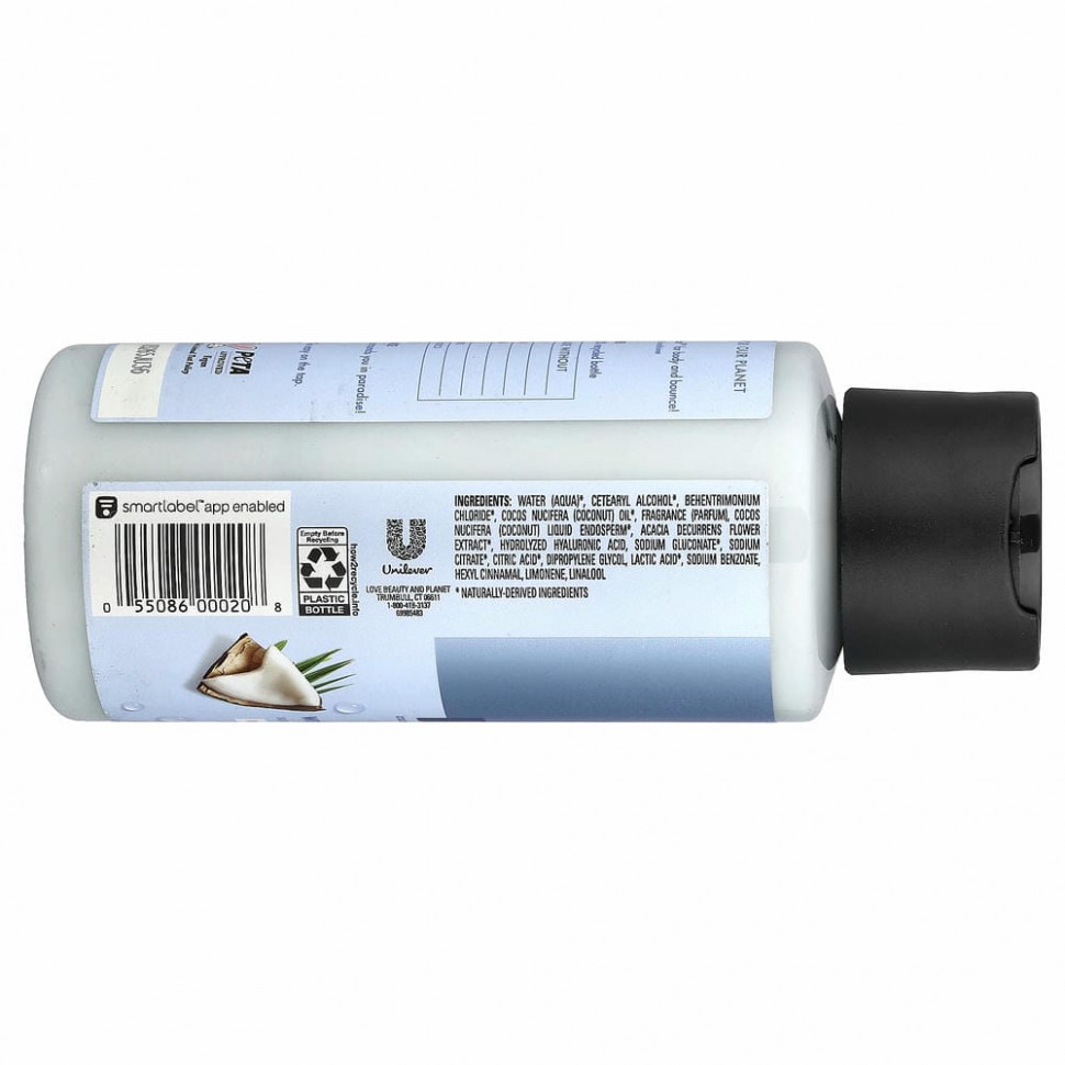 Love Beauty and Planet, Кондиционер Volume and Bounty, «Кокосовая вода и цветы мимозы», 400 мл