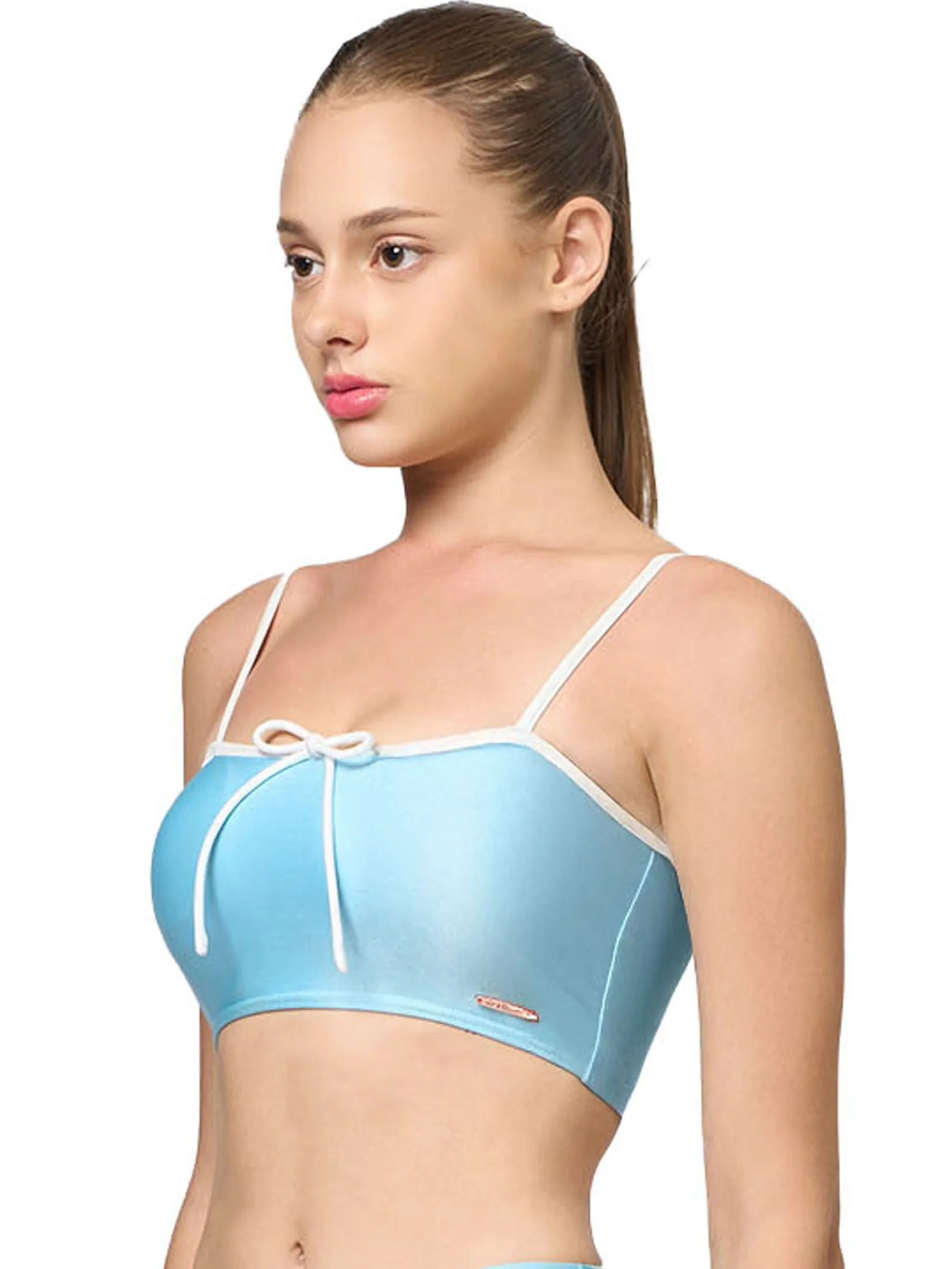VANESSE Light Blue TIED WITH LOVE TOP CHIC S SUMMER (029097)